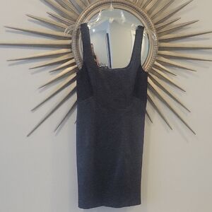 THEORY Black Leather Tank Dress